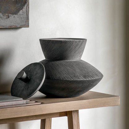 Akari Black Jar 30cm