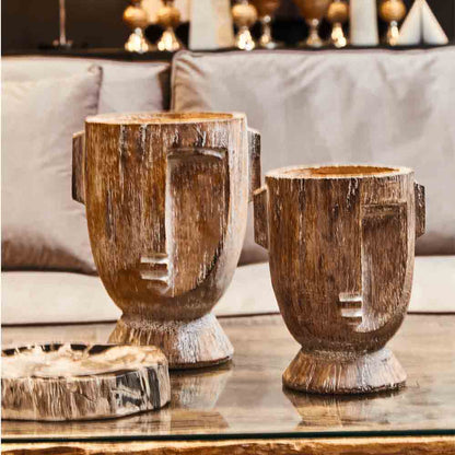 Large Rustic Face Planter- Indoor & Outdoor