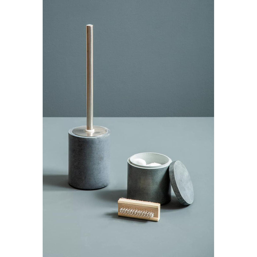 Marble Toilet Brush - Dark Grey
