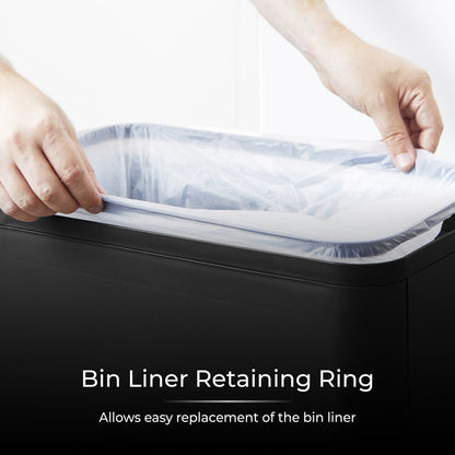 Tower 60L Compact Sensor Bin - Black