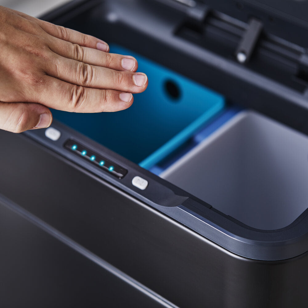 Tower 50L Ozone Recycling Sensor Bin - Black