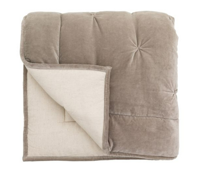 Opulent Velvet Bedspread Neutral