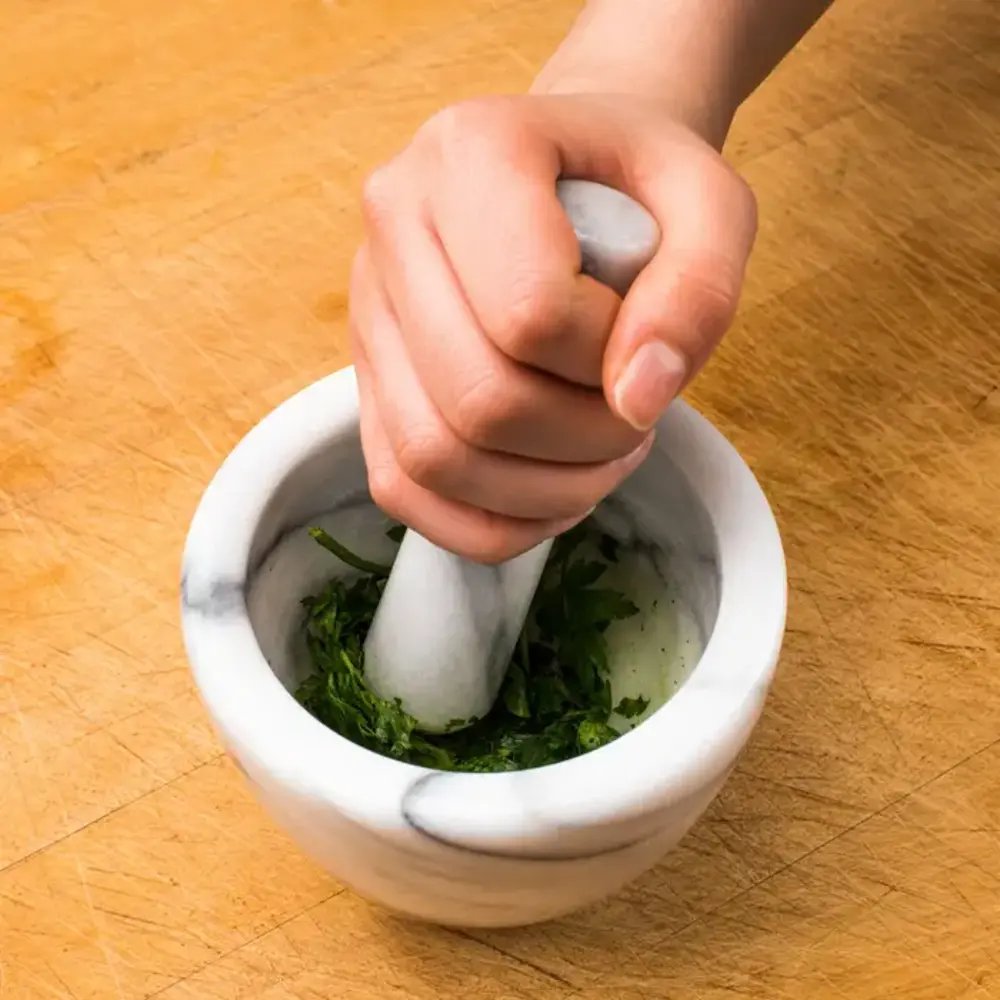 Marble Pestle & Mortar - Light