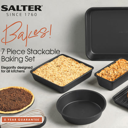 Salter Bakes Stacking Bakeware Set - 7 Piece