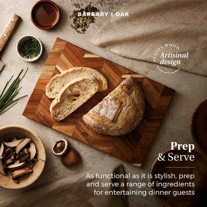 Barbary & Oak Acacia Chevron Chopping Board