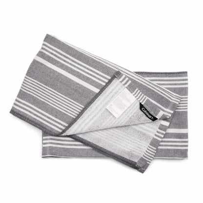 Cuisinart Fouta Tea Towel Grey Stripe 2 Pack