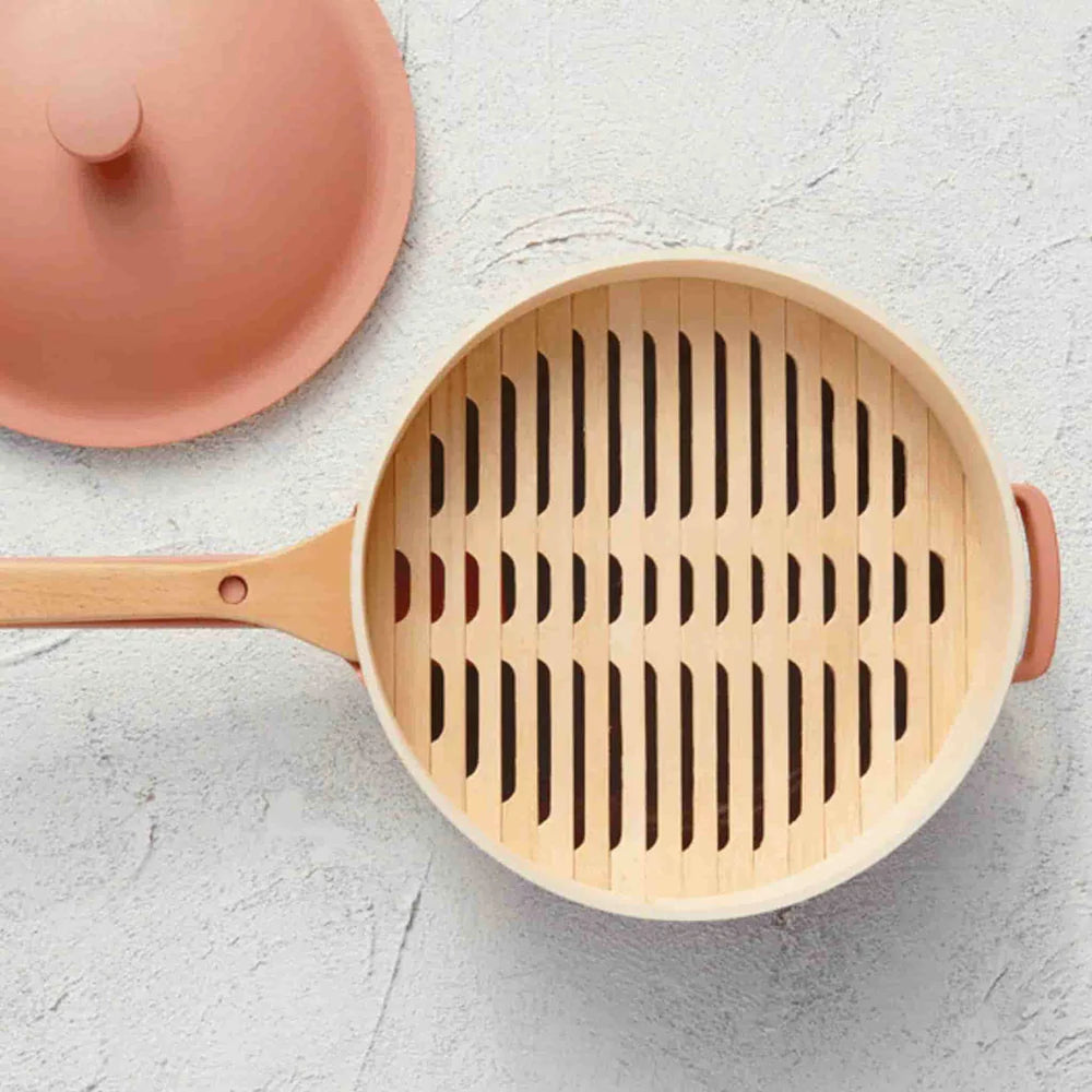 Always Pan Spruce Steamer with chopsticks