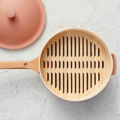 Always Pan Spruce Steamer with chopsticks