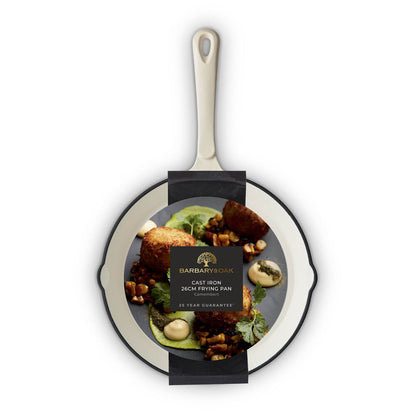 Barbary & Oak Foundry 26cm Cast Iron Frying Pan - Cream