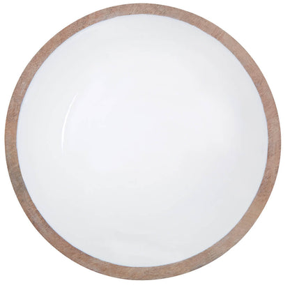 Kara Round Mango Wood Bowl 29cm