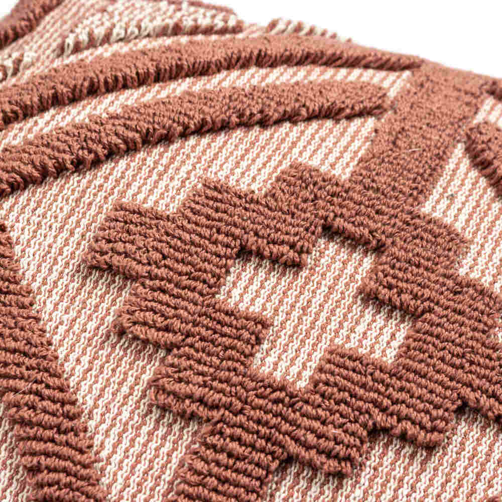 Kalai Feather Filled Cushion - Brick