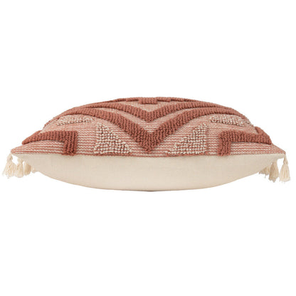 Kalai Feather Filled Cushion - Brick