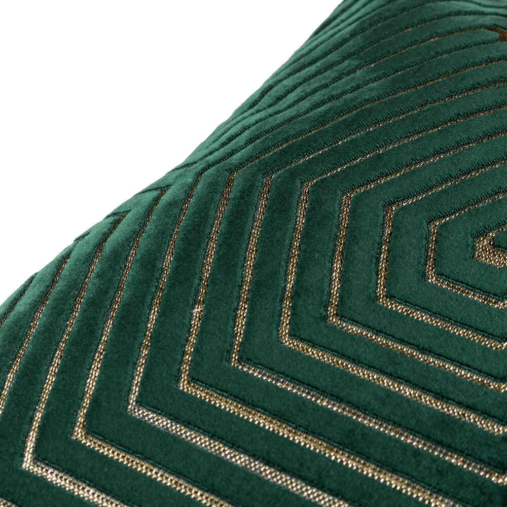 Evoke Feather Filled Cushion -  Emerald