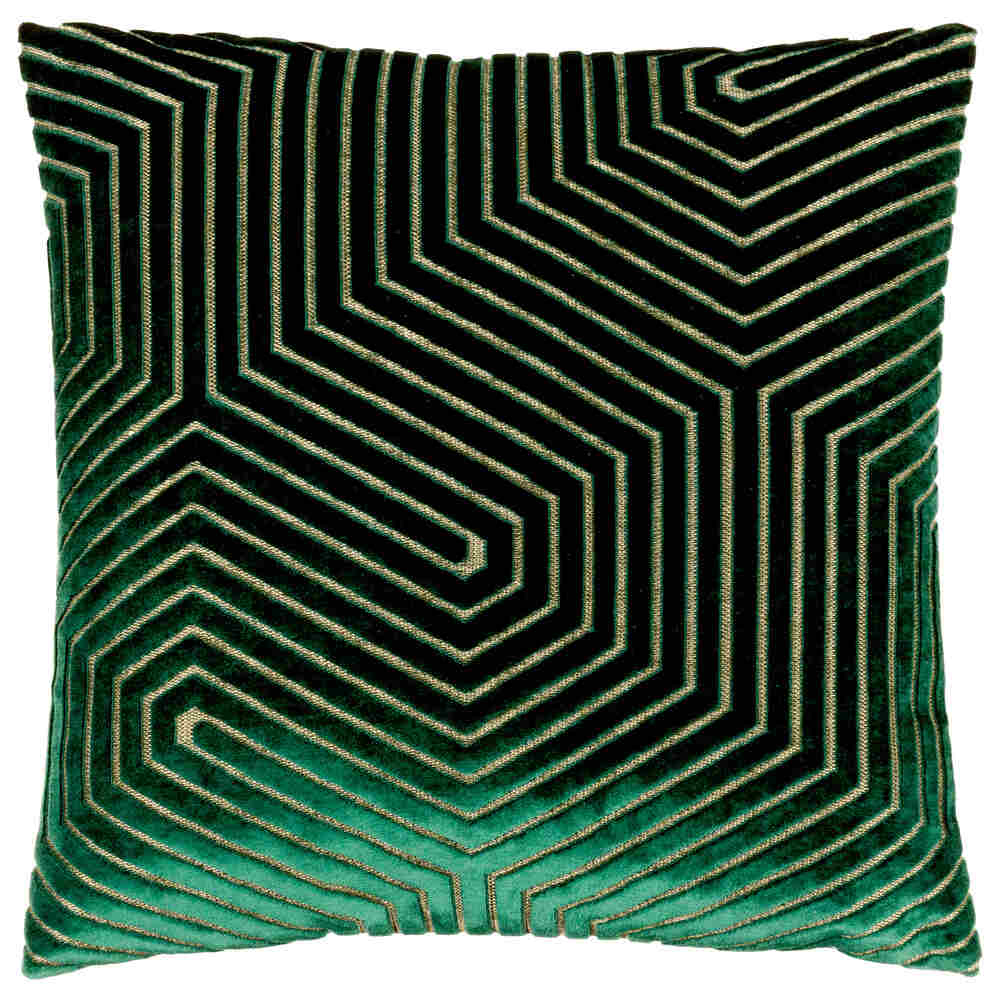 Evoke Feather Filled Cushion -  Emerald