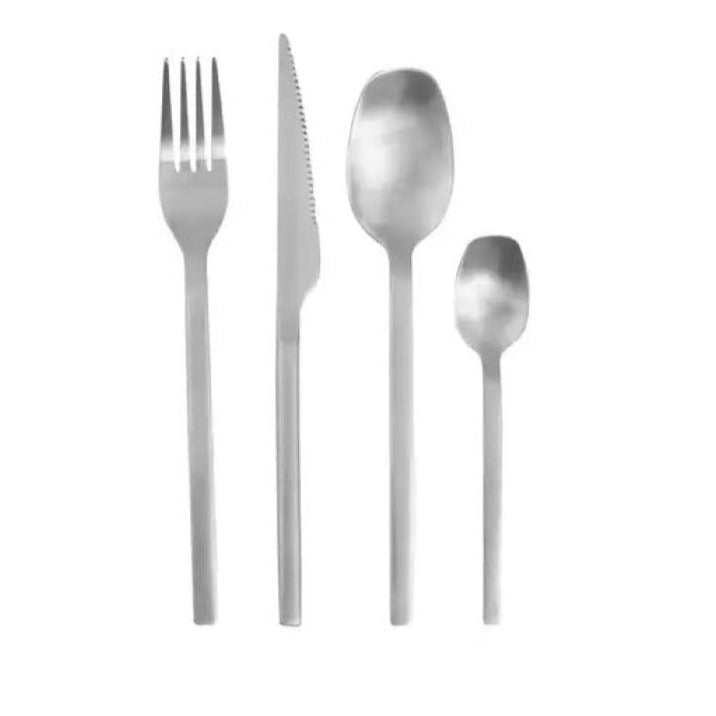 Cutlery Set Stainless Steel Matt Finish - 16 Piece