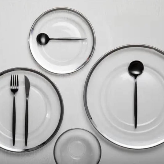 Cutlery Set Slim Finish Matt Black - 16 Piece