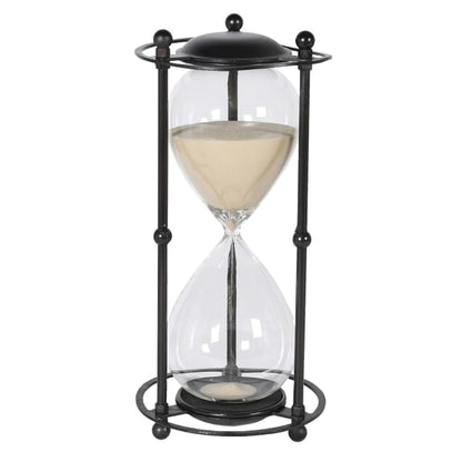 Black Metal Hour Glass