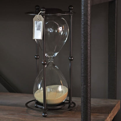 Black Metal Hour Glass