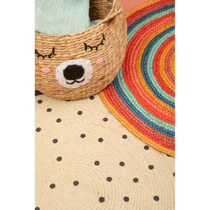 Round Spotty Rug