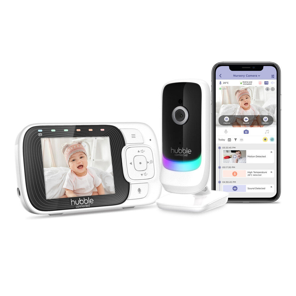 Hubble Nursery Pal Essentials 2.8 Connected Baby Monitor