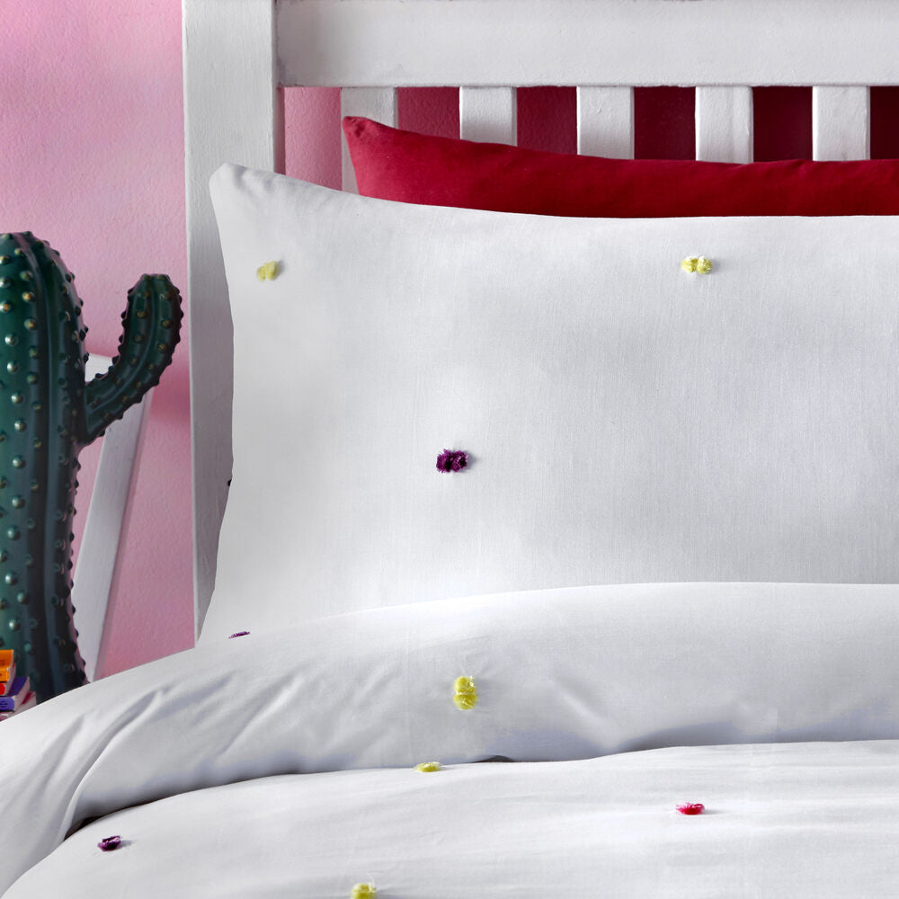 AppleTree loft 100% Natural Cotton Multi Colour Duvet Set - Single