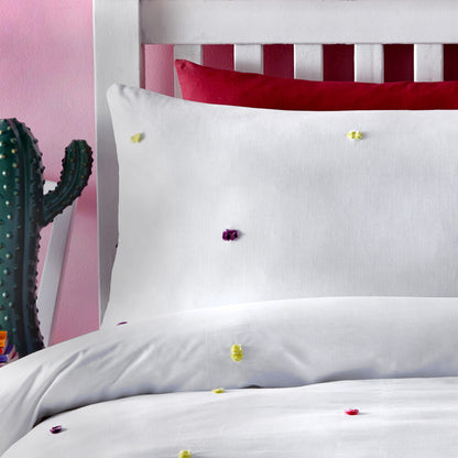 AppleTree loft 100% Natural Cotton Multi Colour Duvet Set - Single