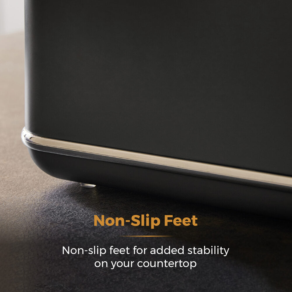 Tower Renaissance Retro Bread Bin - Black