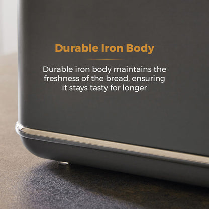 Tower Renaissance Retro Bread Bin - Grey