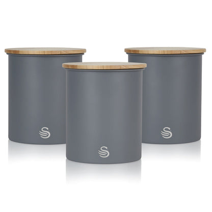 Swan Nordic Set of 3 Cannisters - Grey