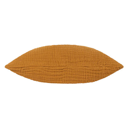 Yard Lark Muslin Crinkle Cotton Cushion Cumin 45x45 Feather Filled