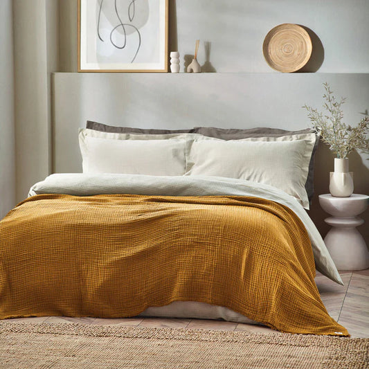Yard Lark Muslin Cotton Oversized Throw Cumin