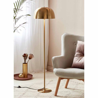 Mushroom Floor Lamp -  Brushed Brass