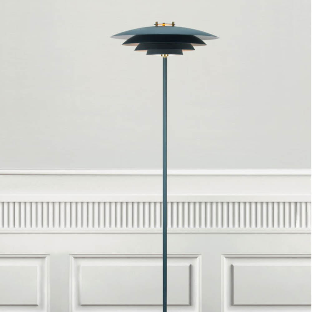 Blue Layered Lamp