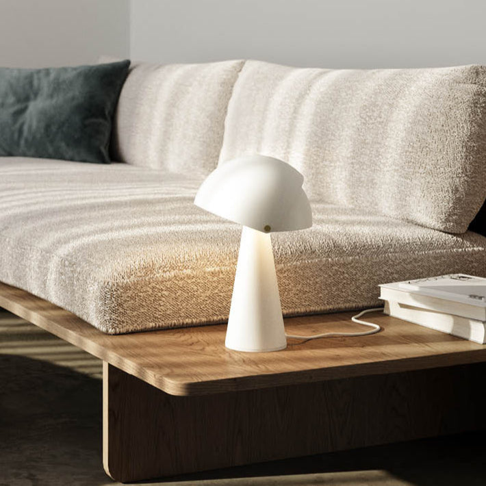 Mushroom Table Lamp - White