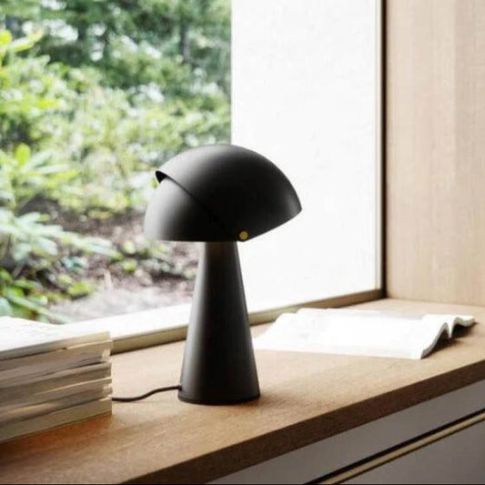 Mushroom Swivel Shade Table Lamp - Black