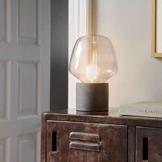 Concrete Base Lamp