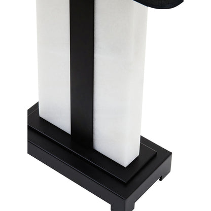 Elvie Black & White Marble Table Lamp