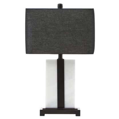 Elvie Black & White Marble Table Lamp