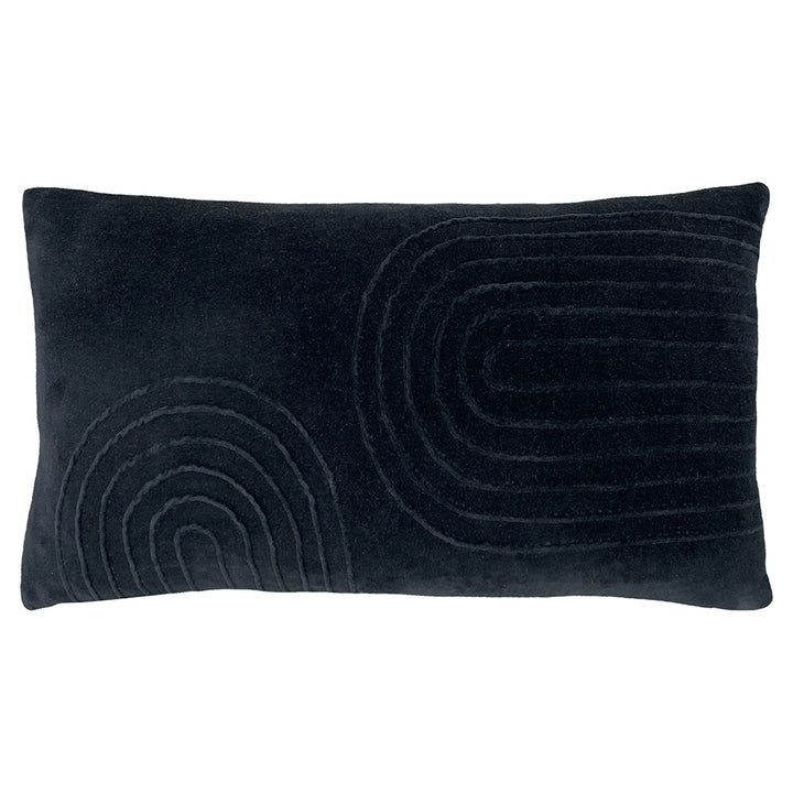 Mangata Soft Velvet Cushion Black
