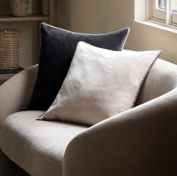 Nico Velvet Cushion Taupe