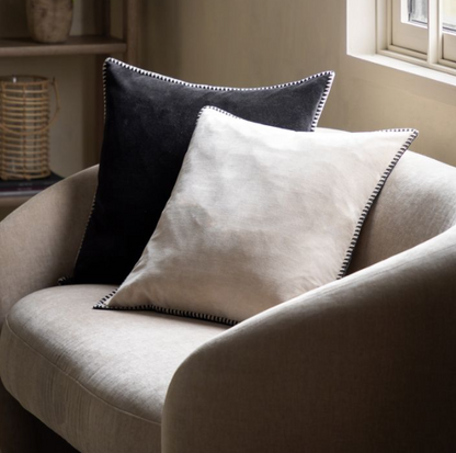 Nico Velvet Cushion Taupe
