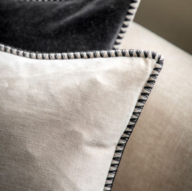 Nico Velvet Cushion Taupe