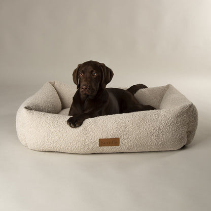 Scruffs Boucle Box Bed - Ivory