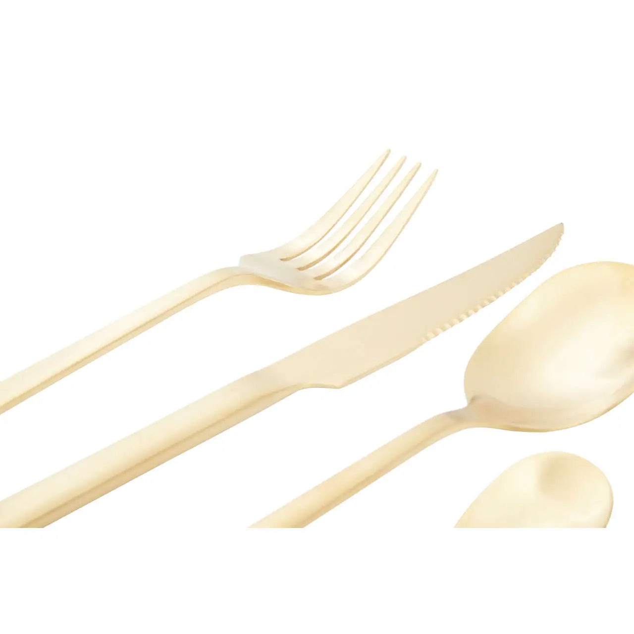 Avie 16 Piece Gold Finish Cutlery Set
