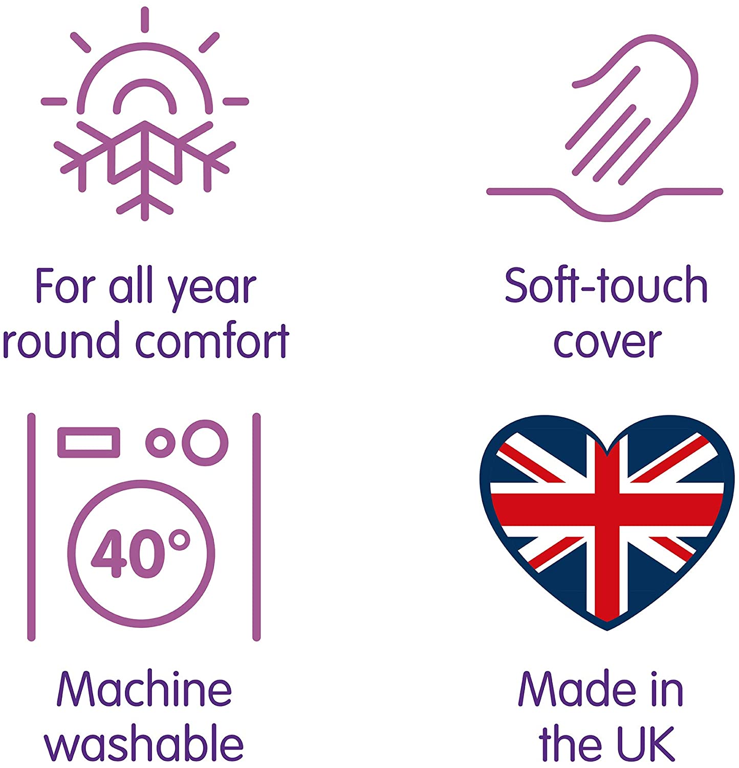 Slumberdown Feels Like Down Duvet, 13.5 Tog, Single