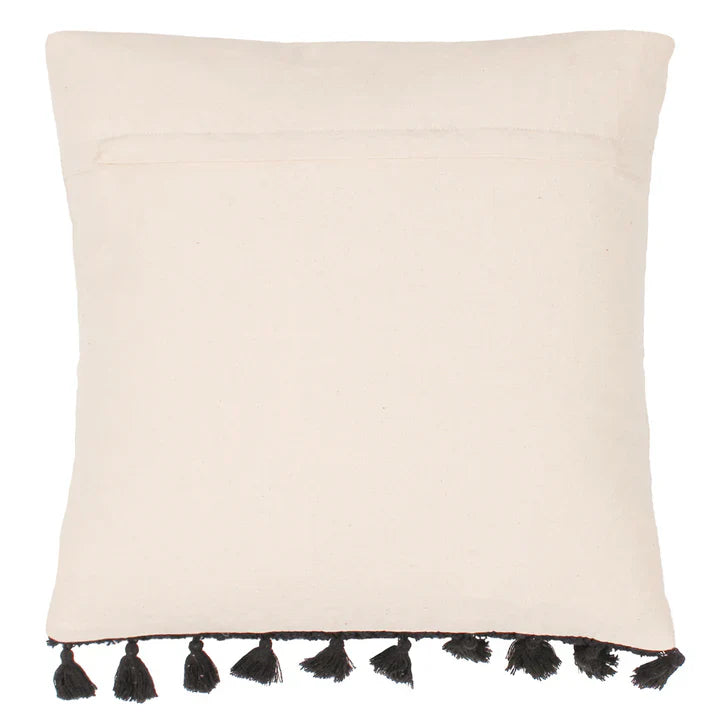 Radiance Tufted Boho Cushion Natural/Black