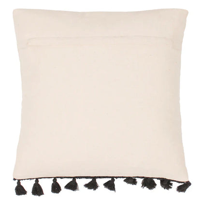 Radiance Tufted Boho Cushion Natural/Black