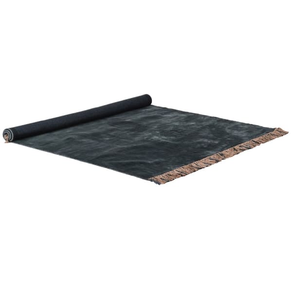 Navy Viscose Rug 160x230cm