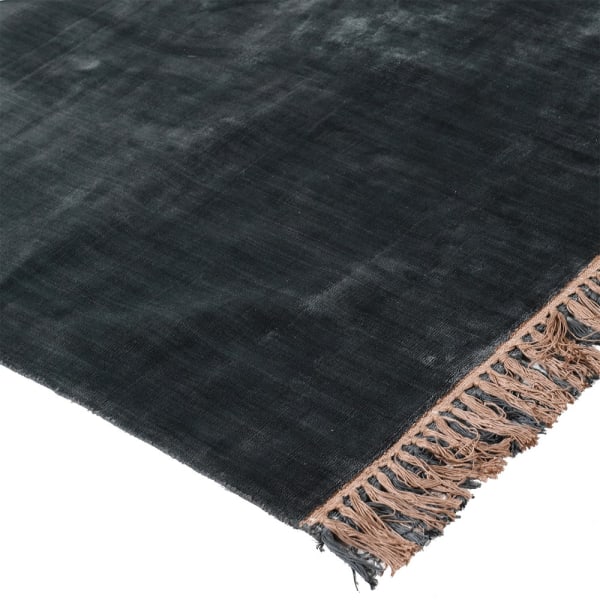 Navy Viscose Rug 160x230cm