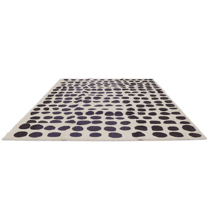 Square Rug - Beige & Blue